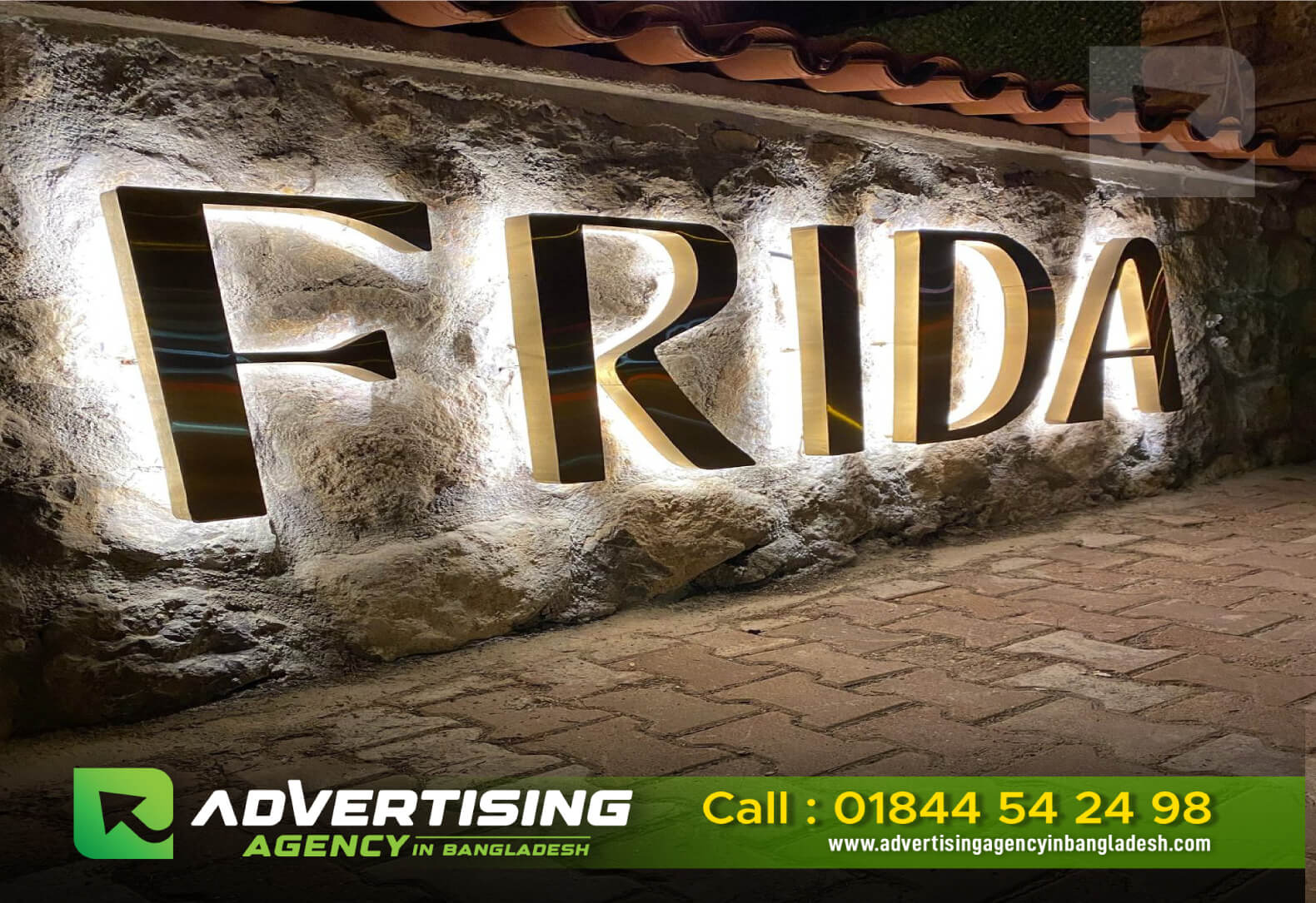 Best Lighted letters LED halo effect stainless steel