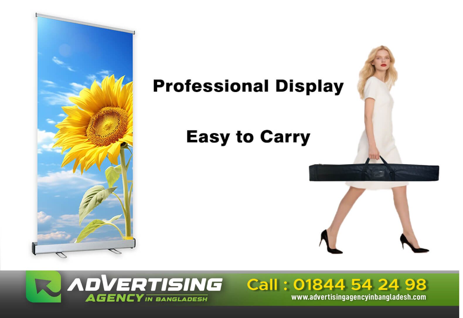 Roll Up Pop Up Banner Stand price in Bangladesh