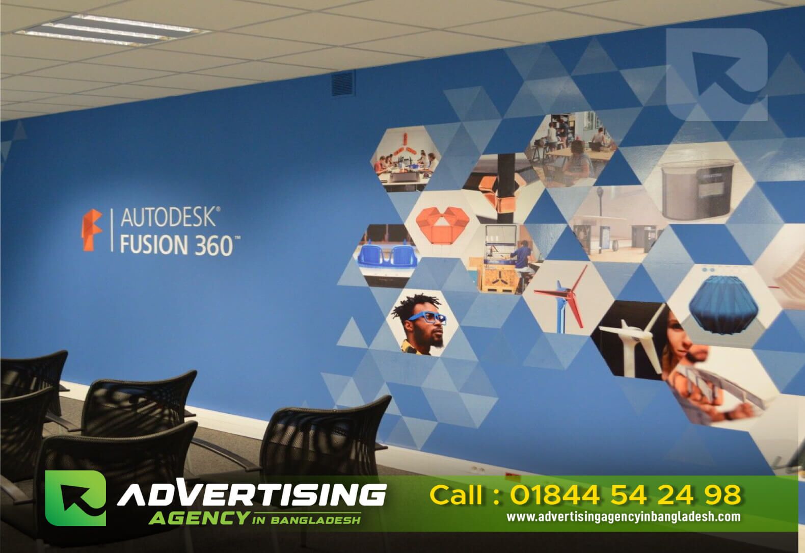 3D Best Wall Sticker And Wall Branding in Bangladesh